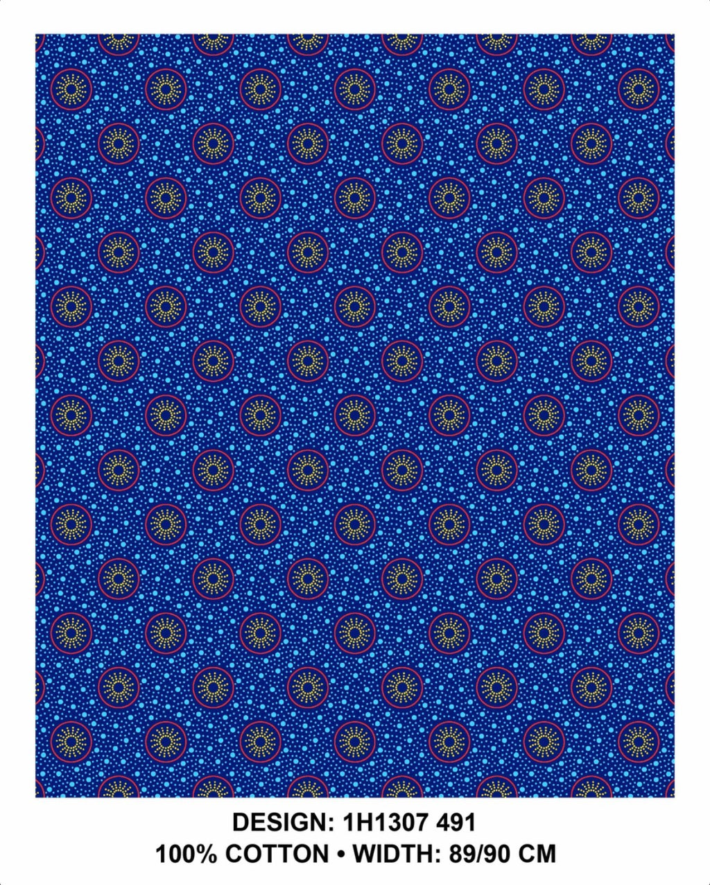 Royal Blue shweshwe