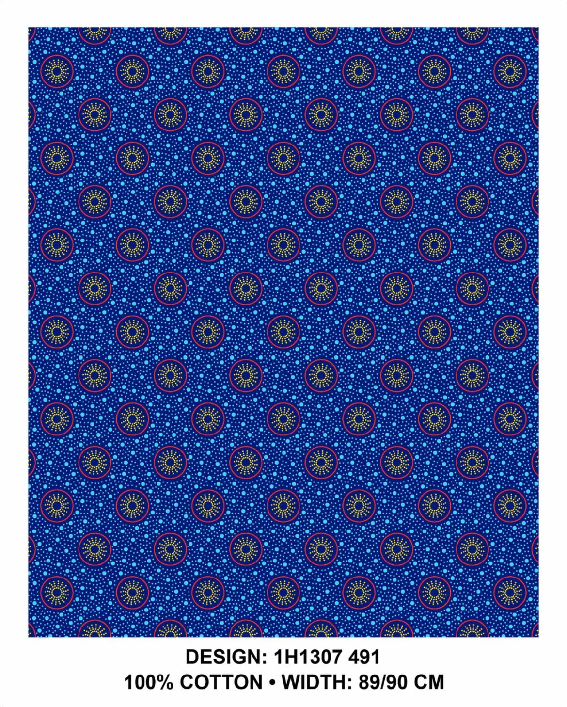Royal Blue shweshwe