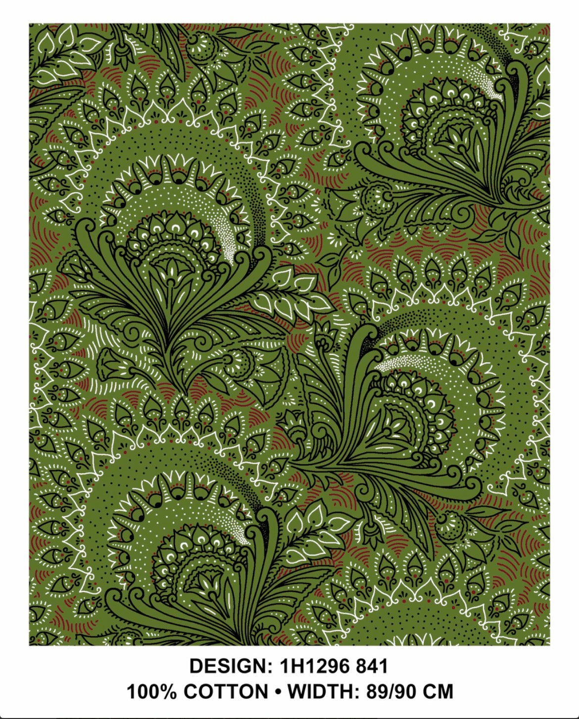 Olive shweshwe fabric