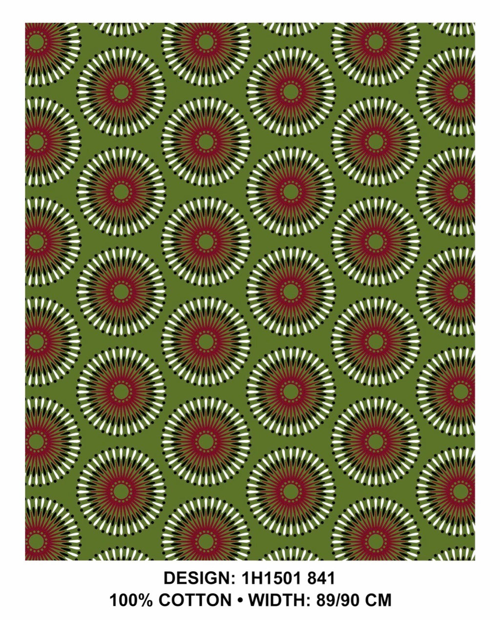 Olive shweshwe fabric