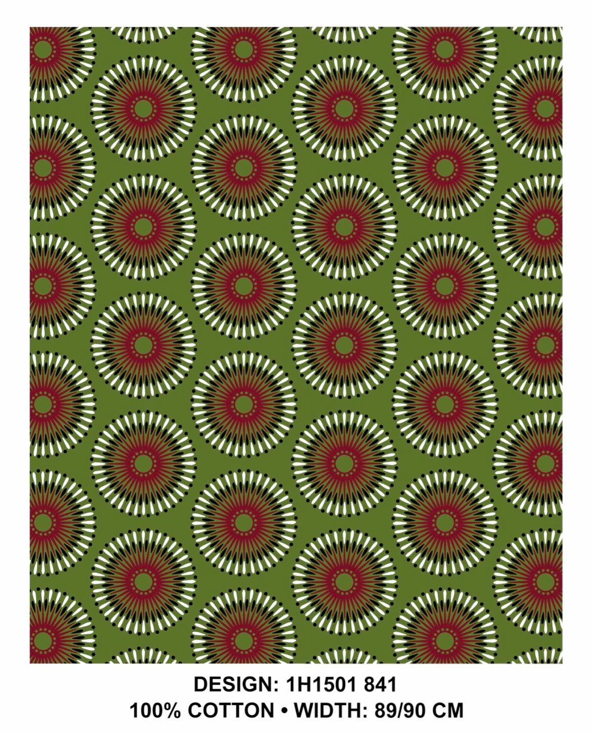 Olive shweshwe fabric