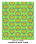 Lime Shweshwe fabric
