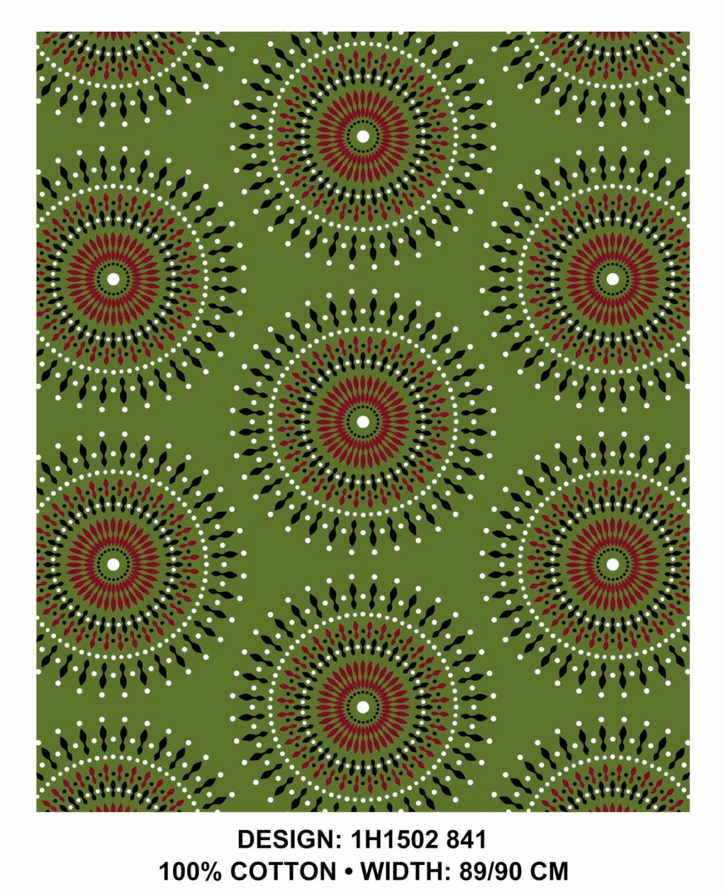 Olive shweshwe fabric