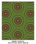 Olive shweshwe fabric