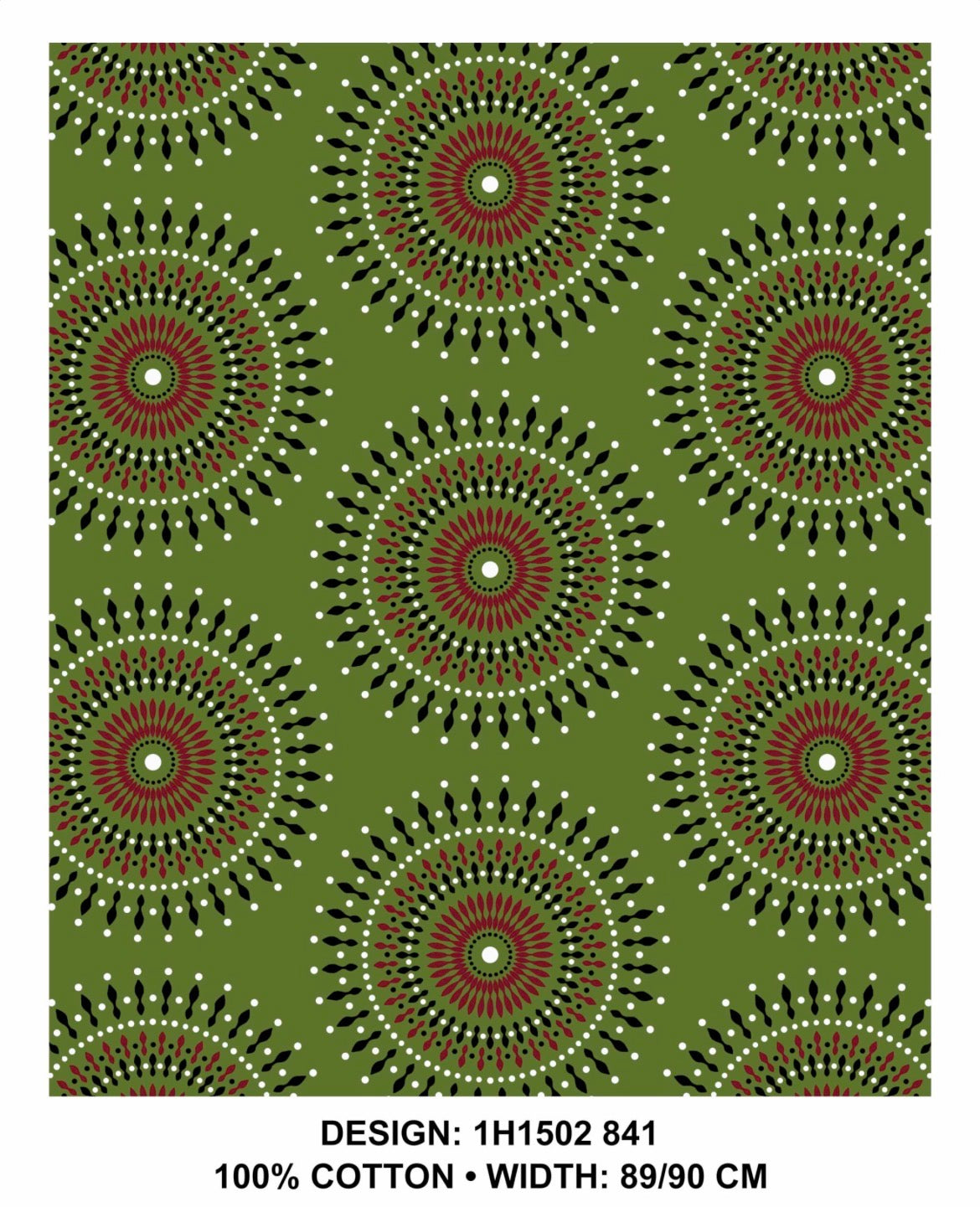 Olive shweshwe fabric