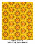 Yellow shweshwe fabric