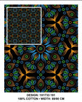 Green black Shweshwe fabric