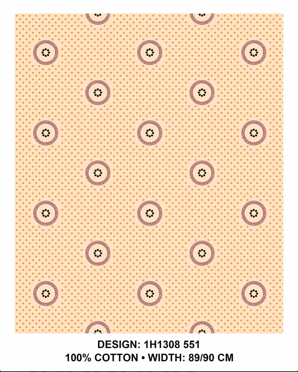 Cream shweshwe Fabric