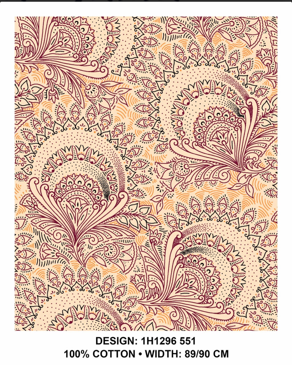 Cream shweshwe Fabric
