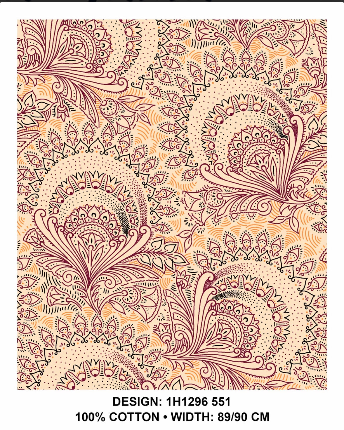 Cream shweshwe Fabric