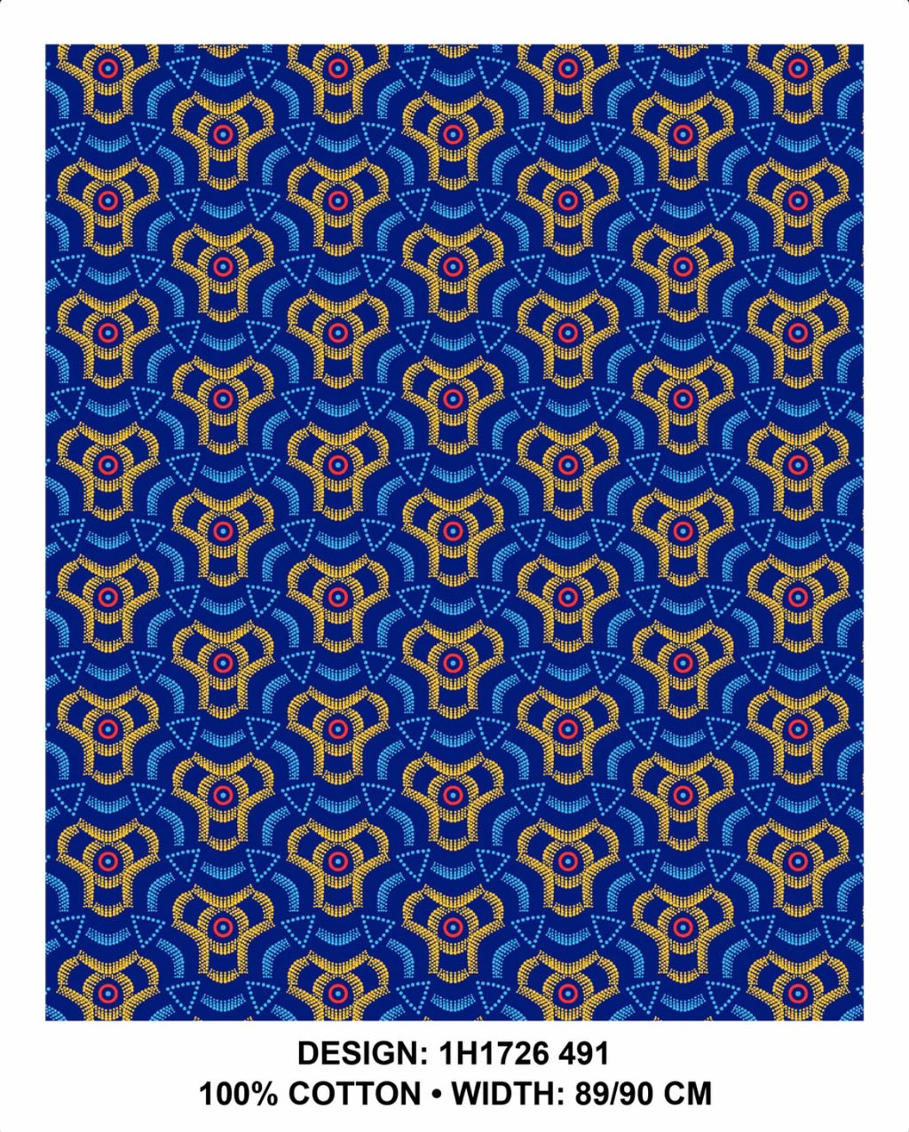Royal Blue shweshwe