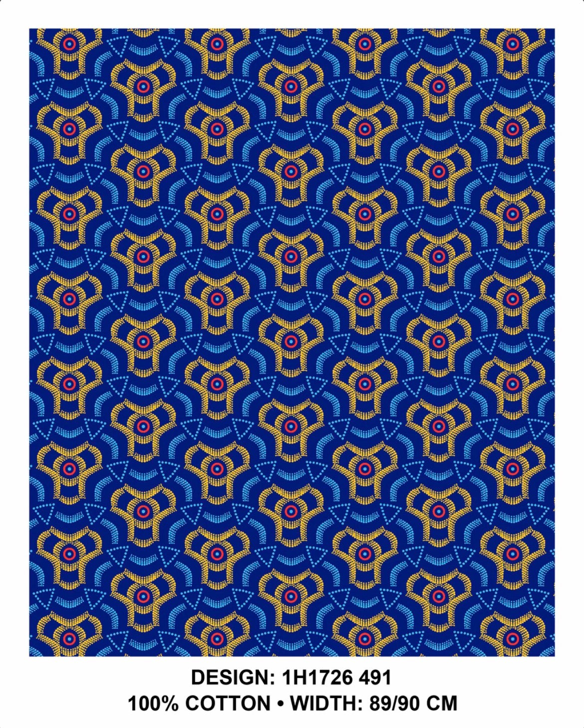 Royal Blue shweshwe