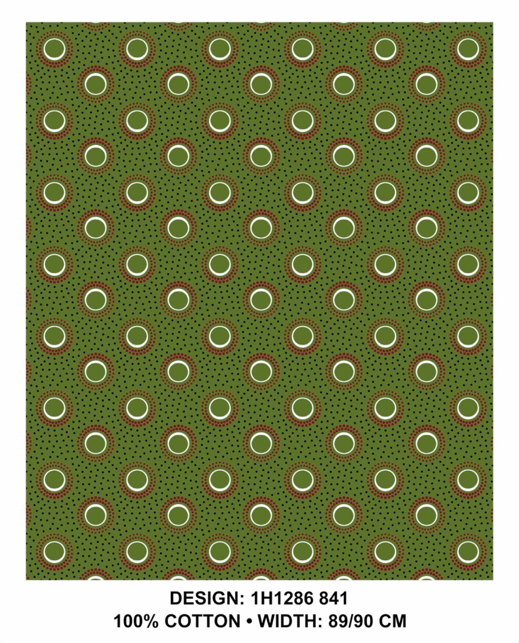 Olive shweshwe fabric