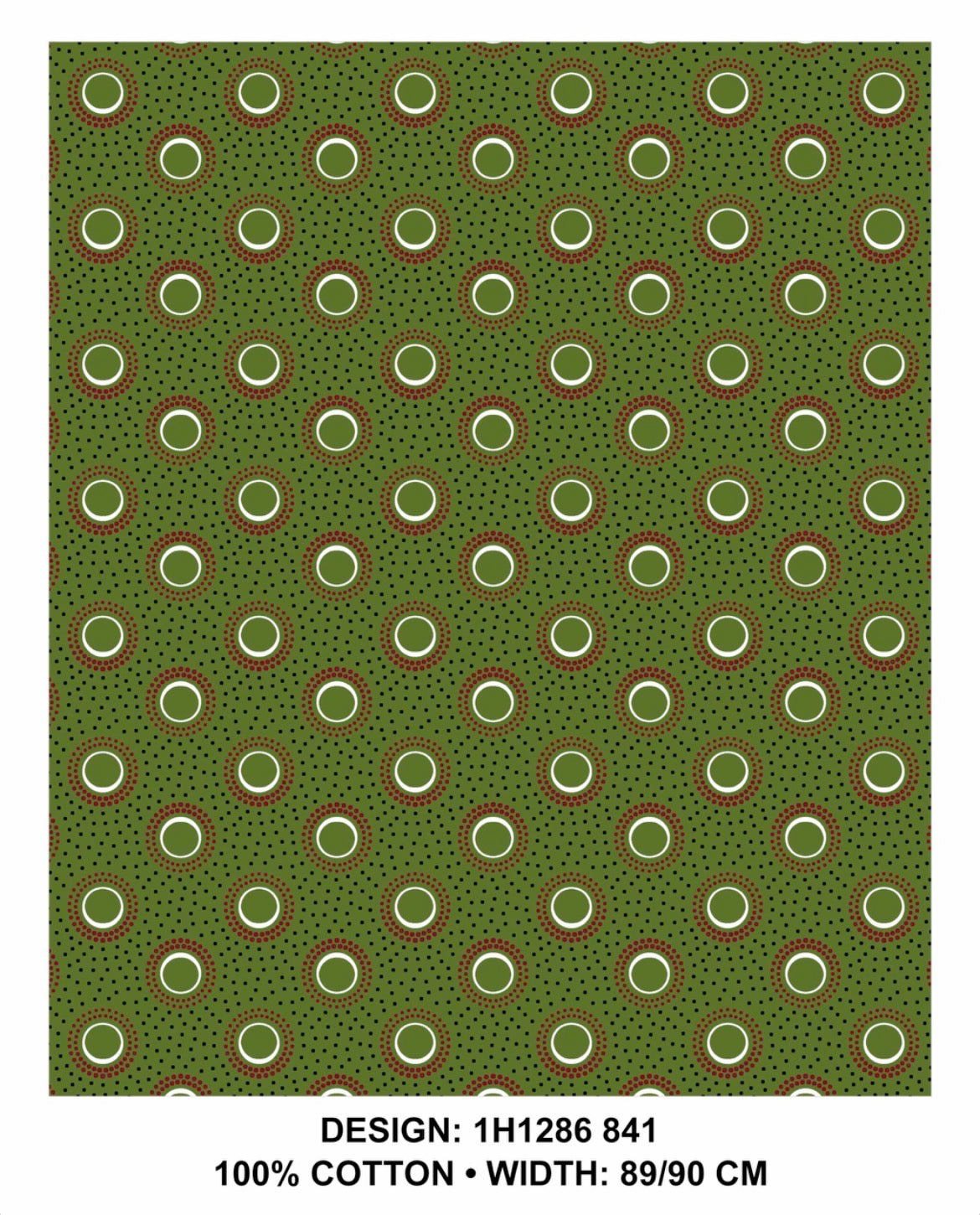 Olive shweshwe fabric