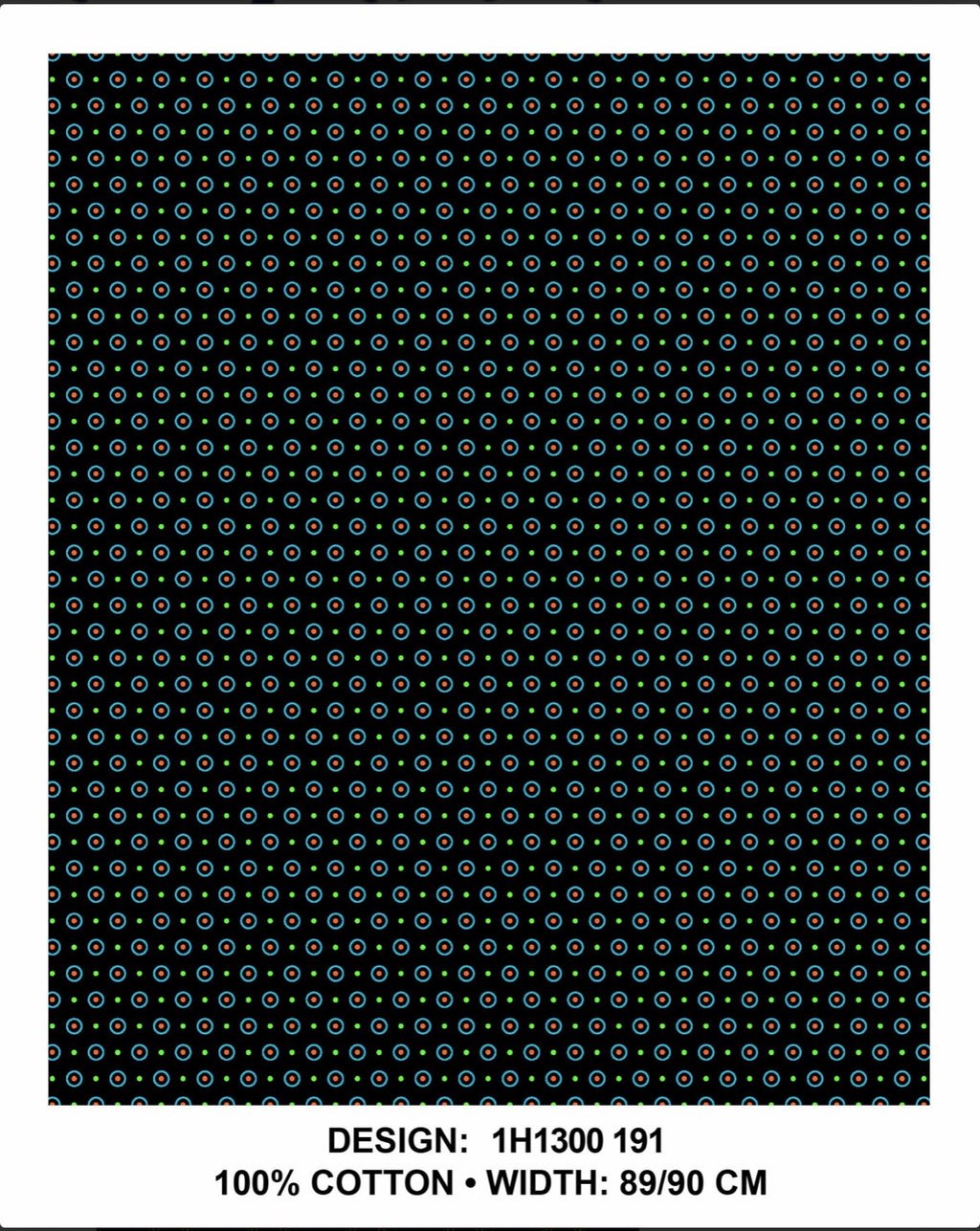 Green black Shweshwe fabric