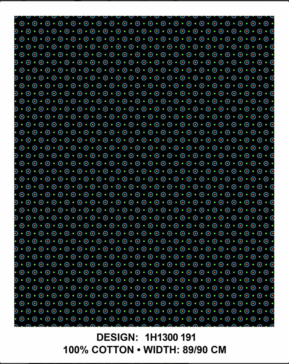 Green black Shweshwe fabric