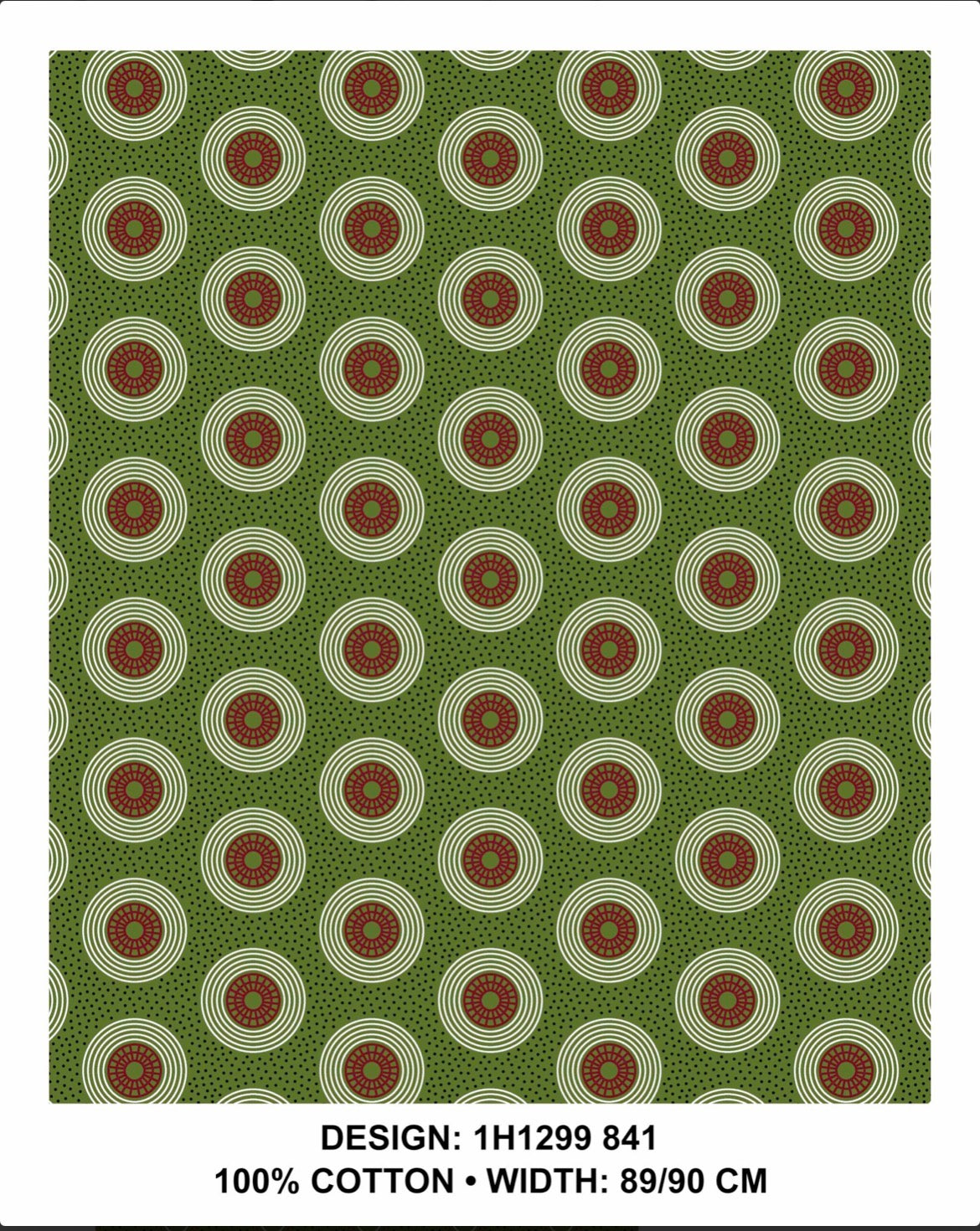 Olive shweshwe fabric