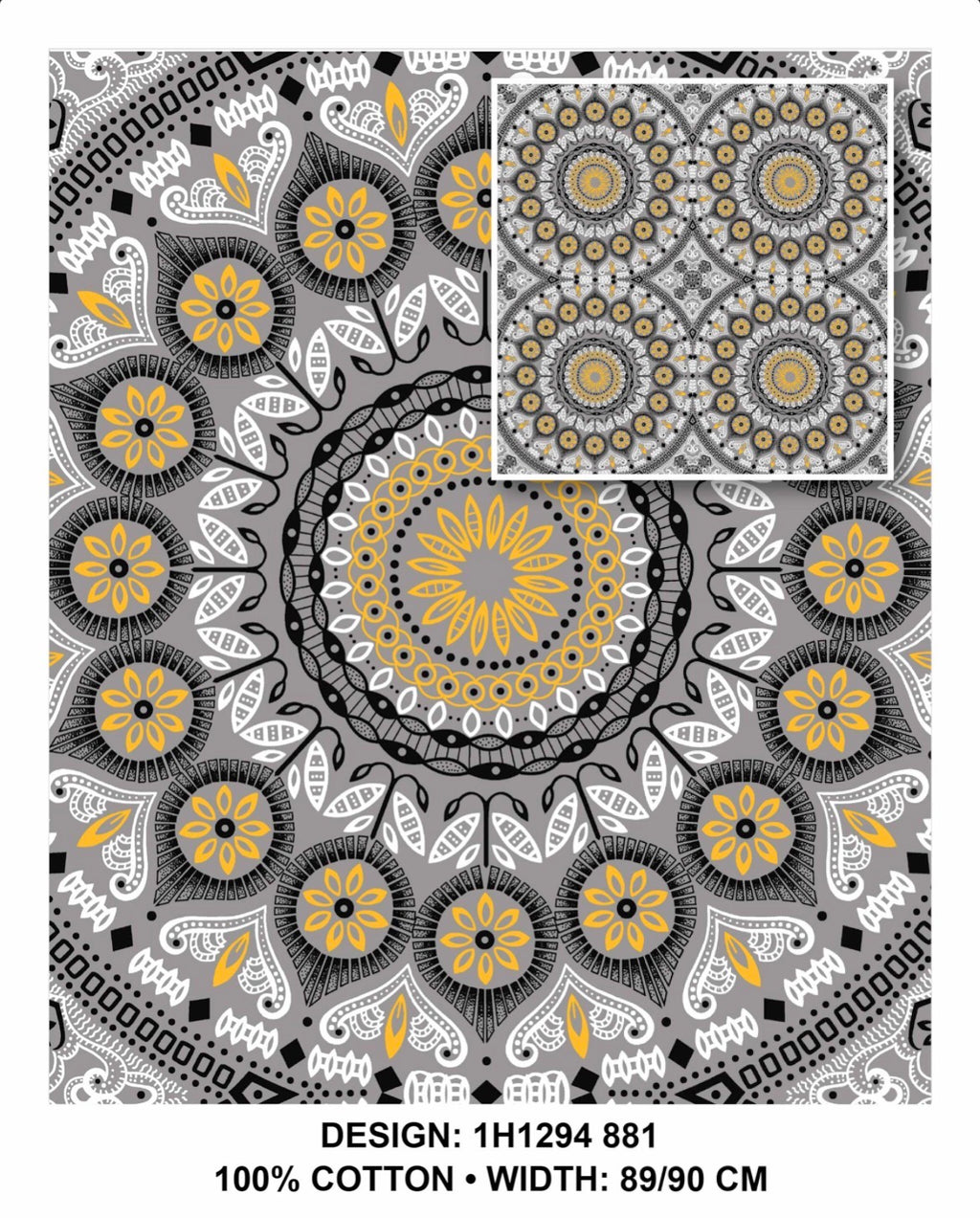 Grey shweshwe fabric