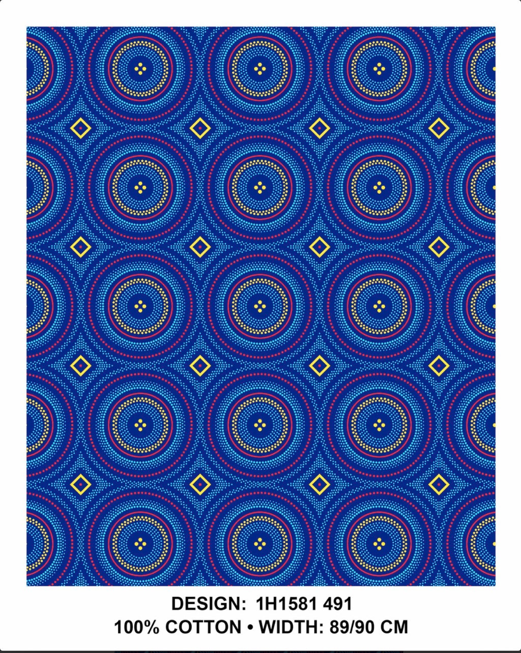 Royal Blue shweshwe