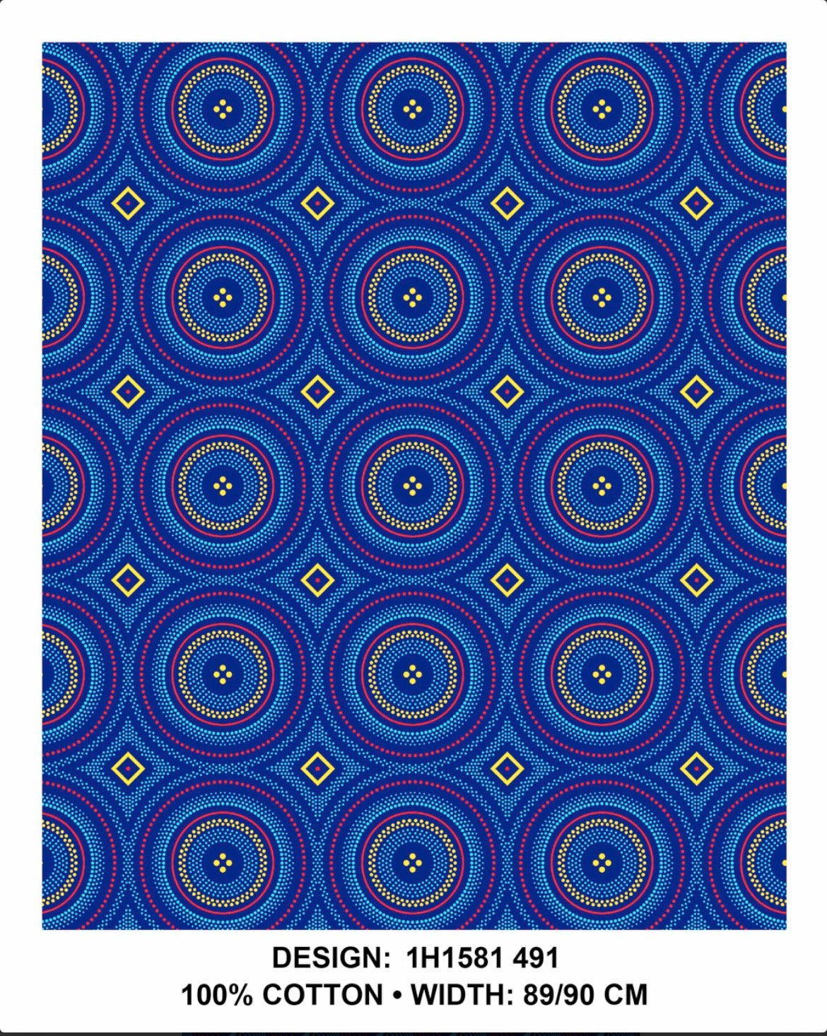 Royal Blue shweshwe