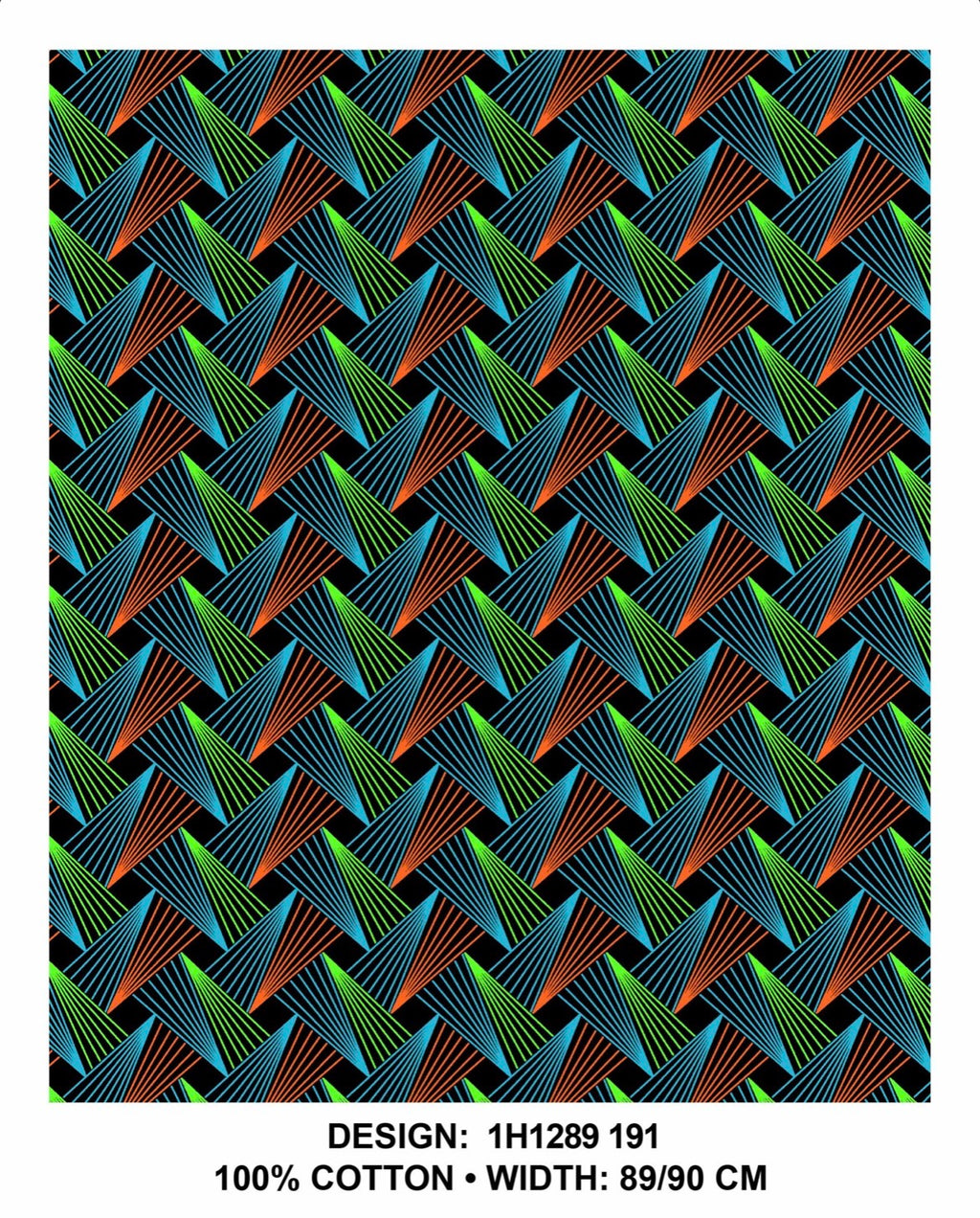 Green black Shweshwe fabric