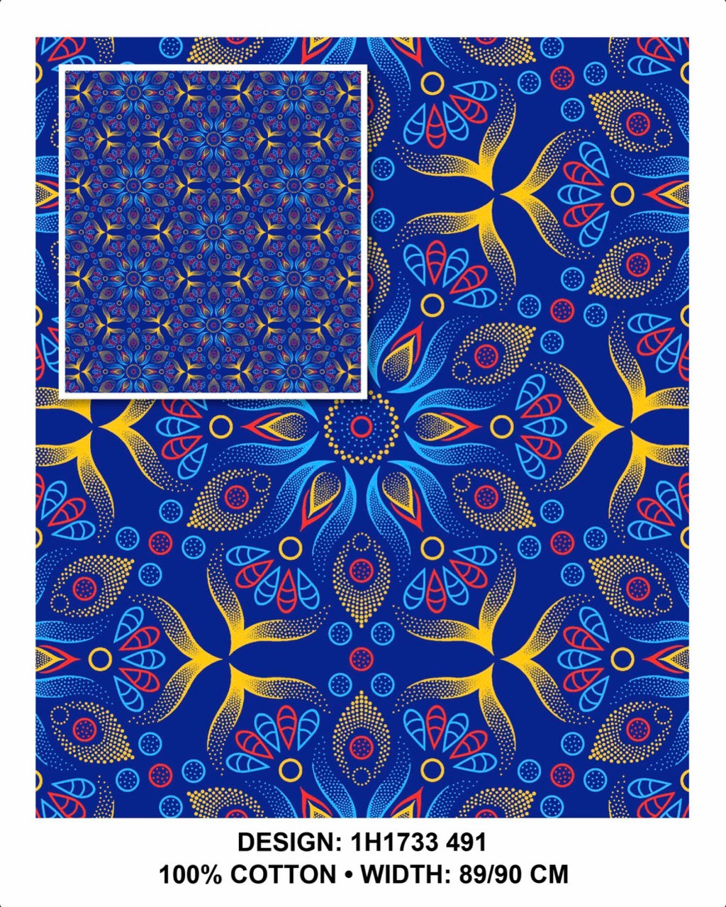 Royal Blue shweshwe