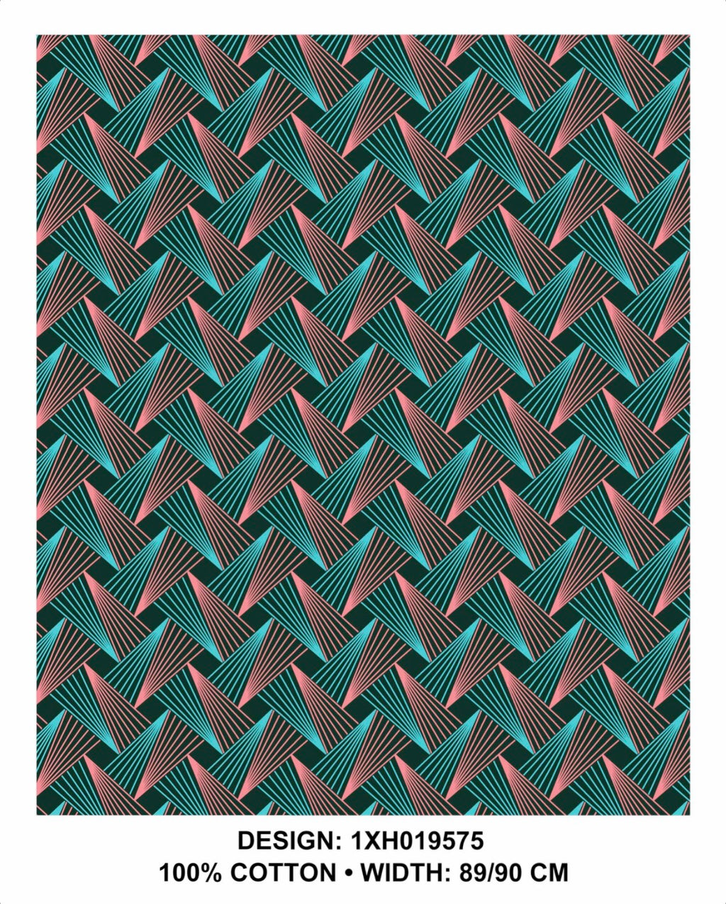 Turquoise shweshwe fabric 90 cm wide