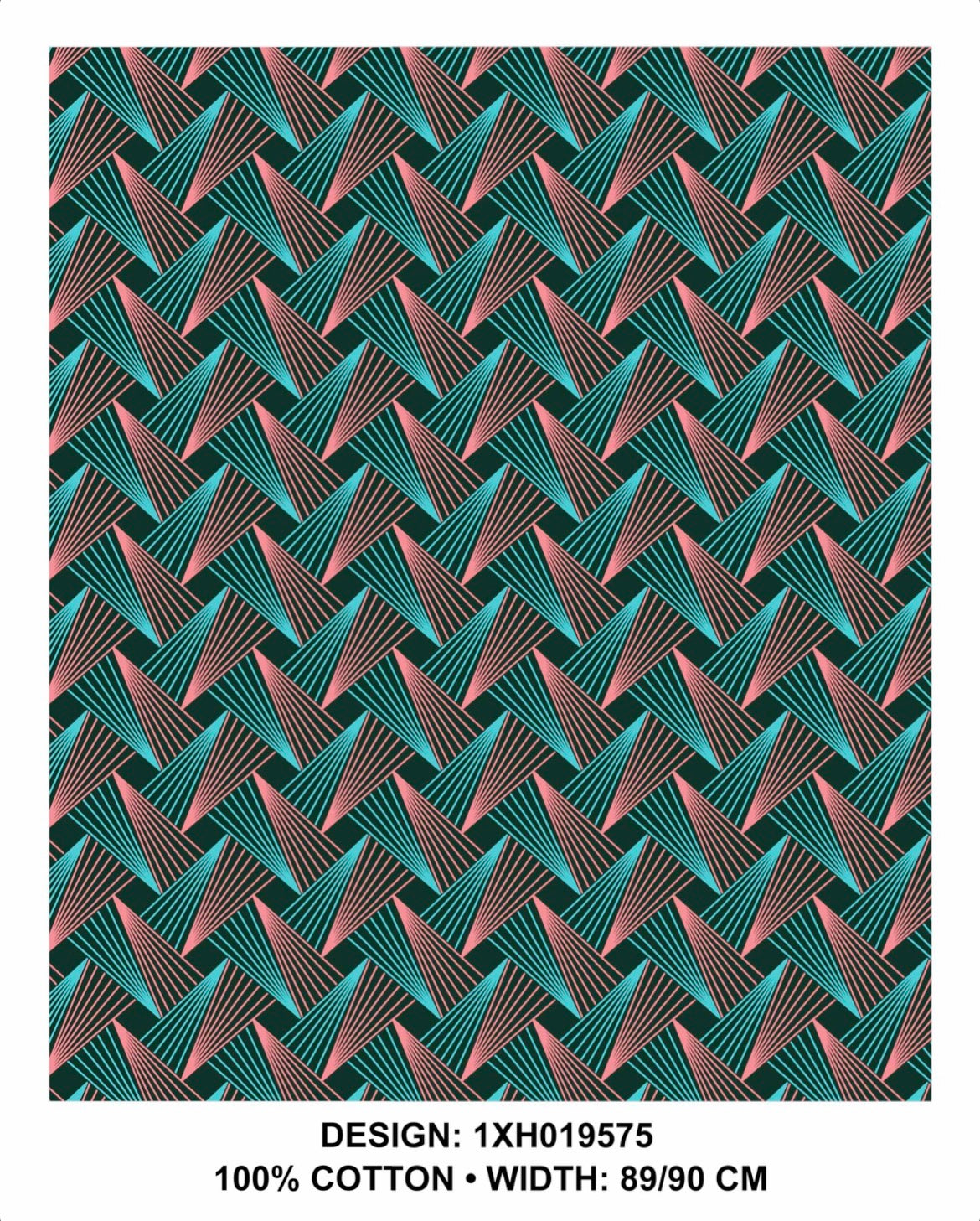 Turquoise shweshwe fabric 90 cm wide