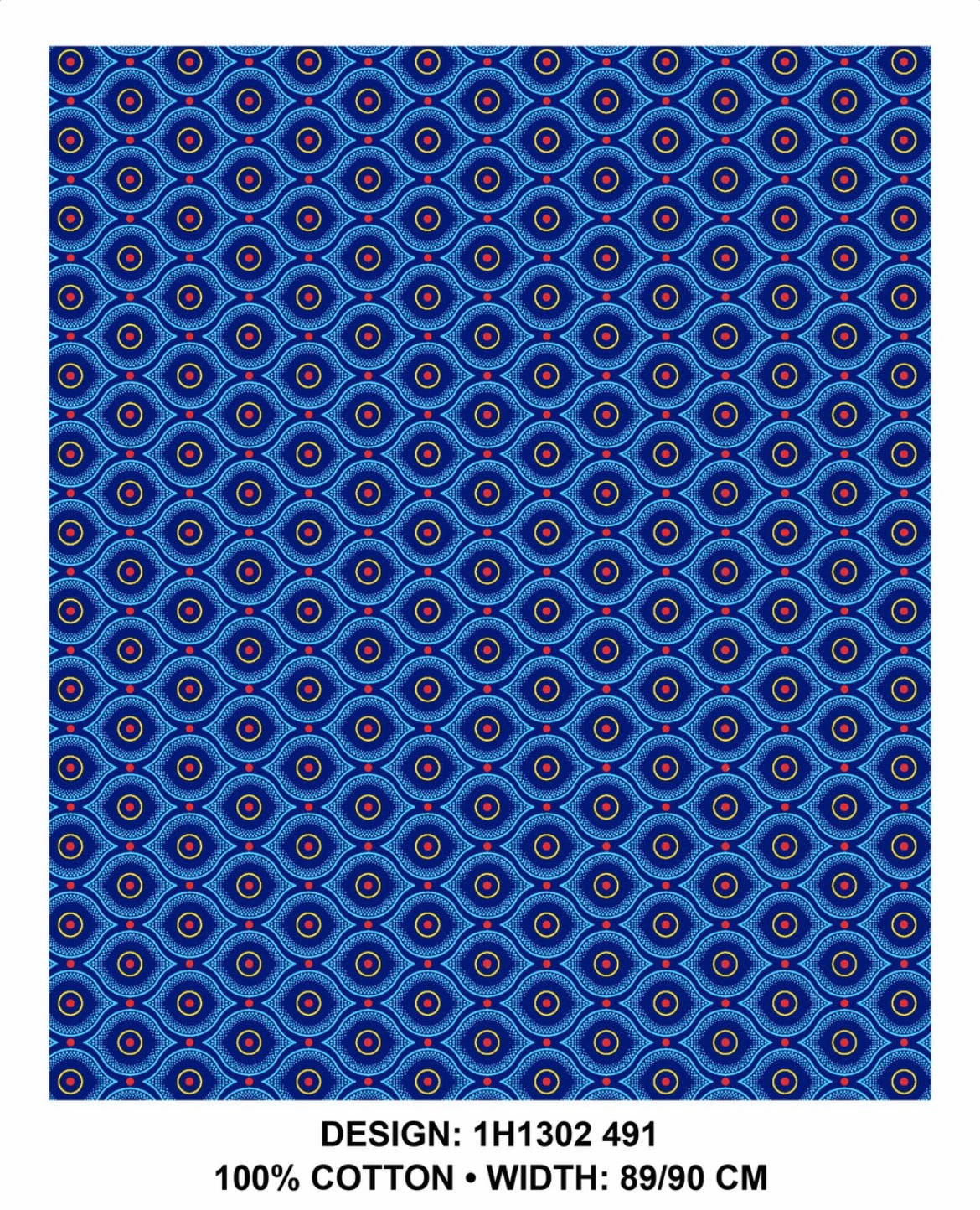 Royal Blue shweshwe