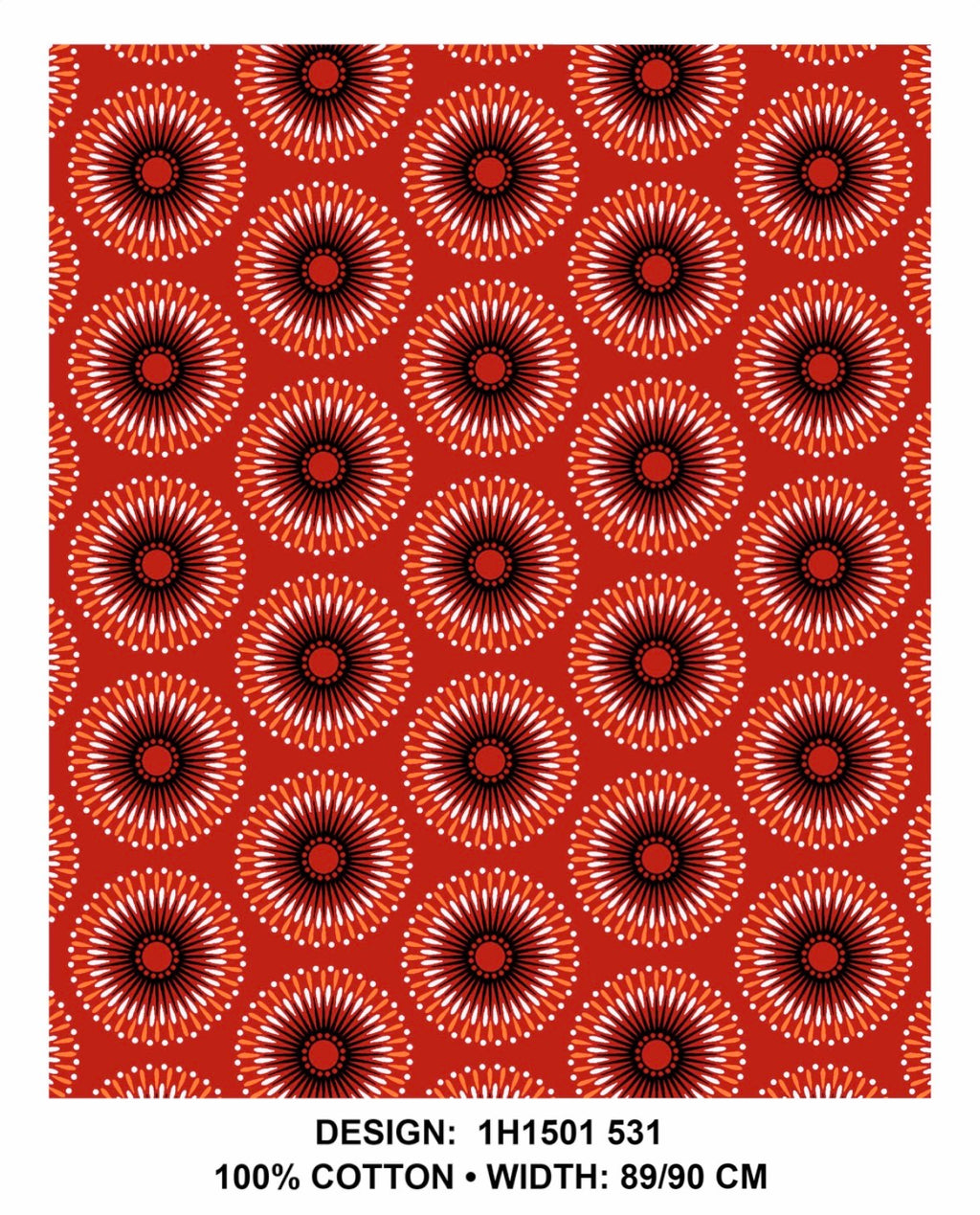 Red shweshwe fabric