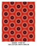 Red shweshwe fabric
