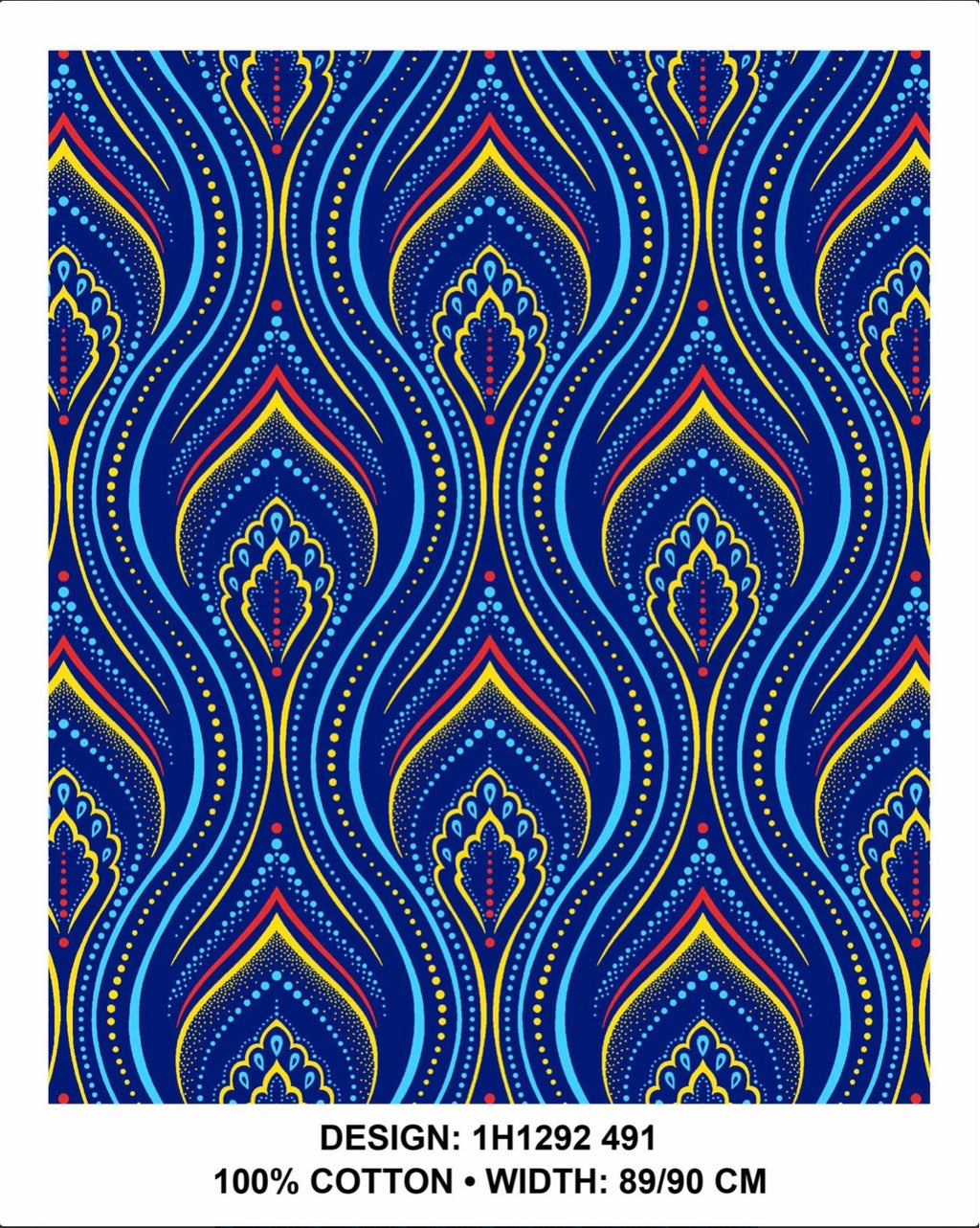 Royal Blue shweshwe