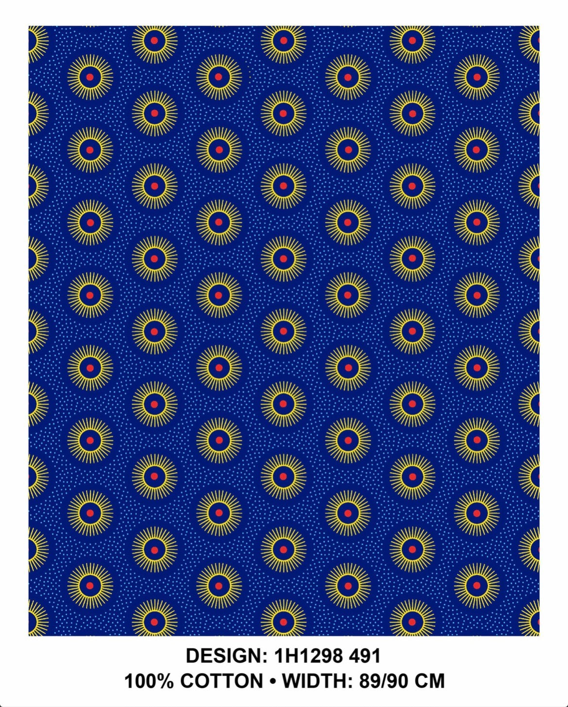 Royal Blue shweshwe
