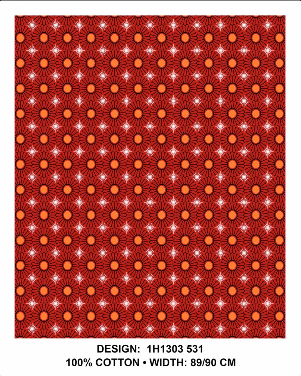 Red shweshwe fabric