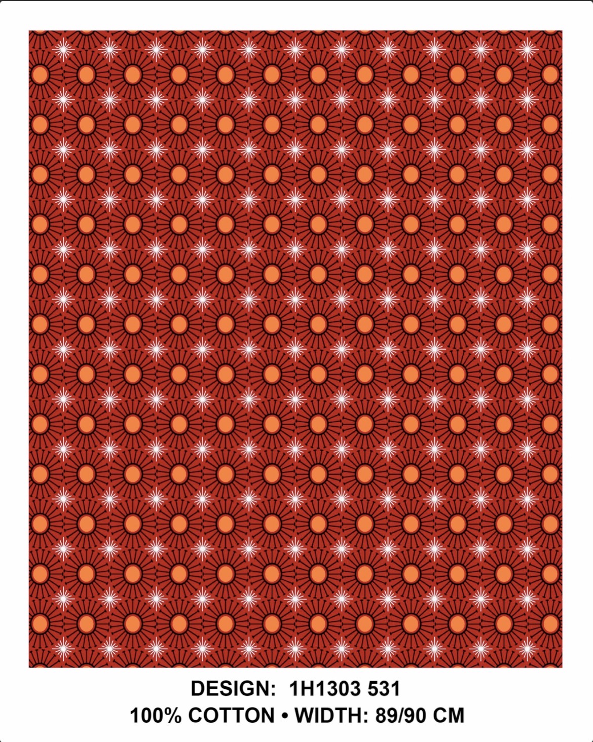Red shweshwe fabric