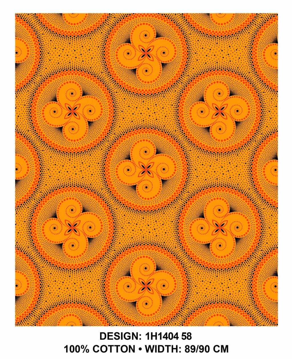 Yellow shweshwe fabric