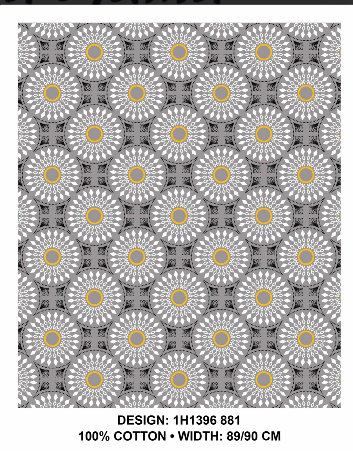 Grey shweshwe fabric
