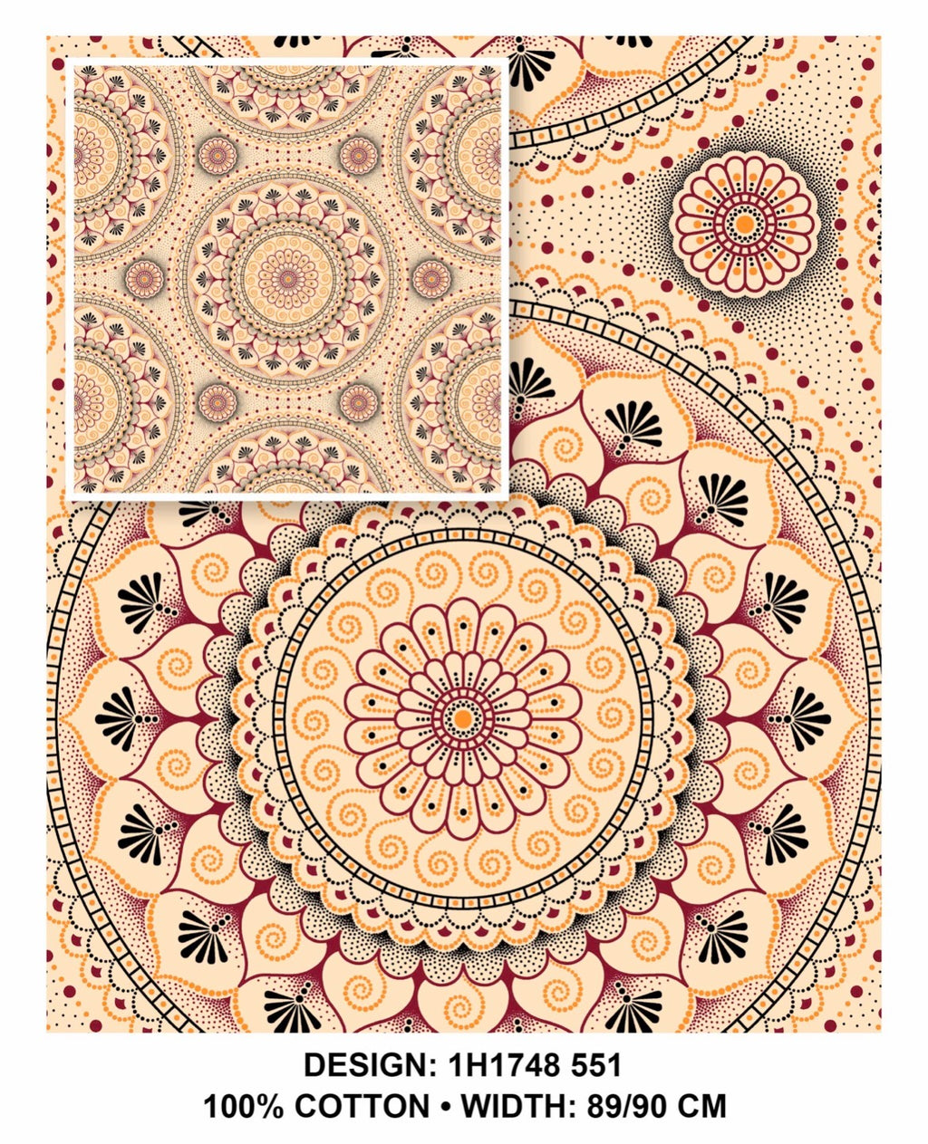 Cream shweshwe Fabric
