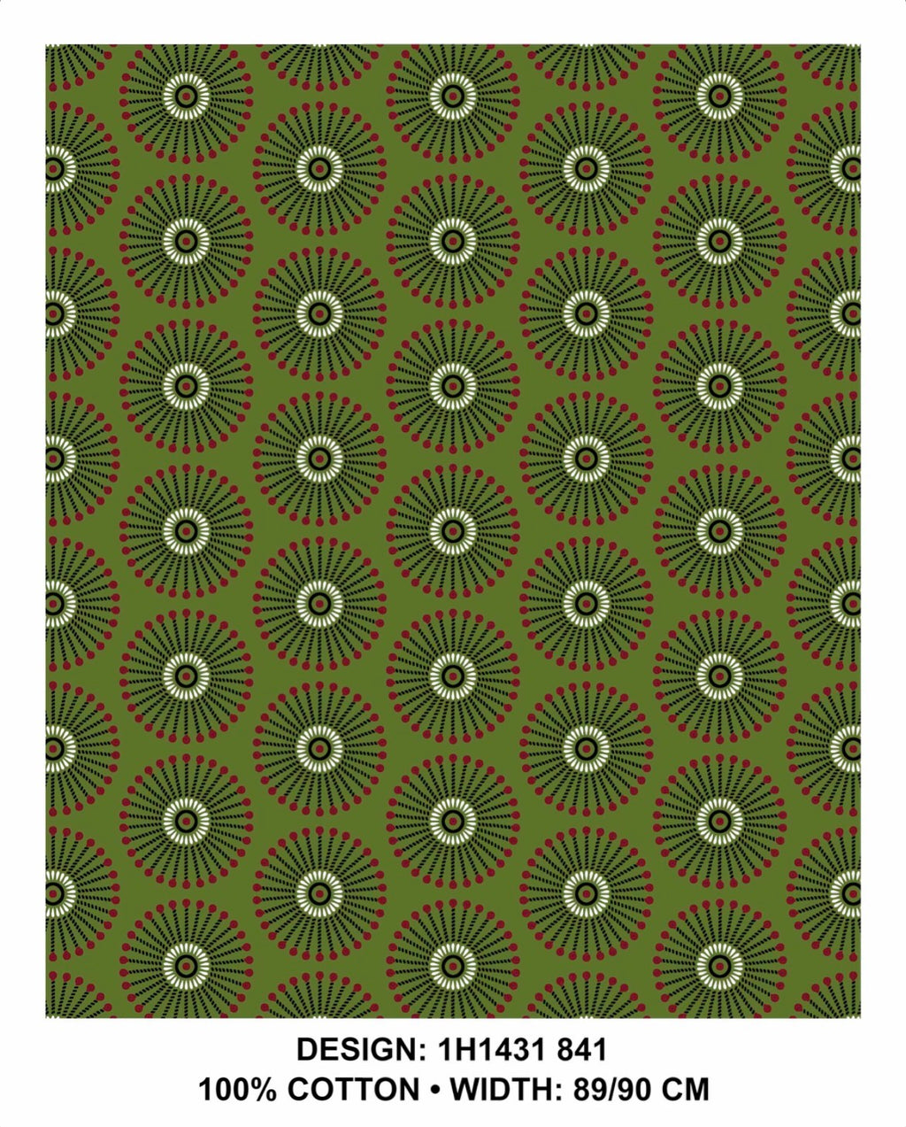 Olive shweshwe fabric