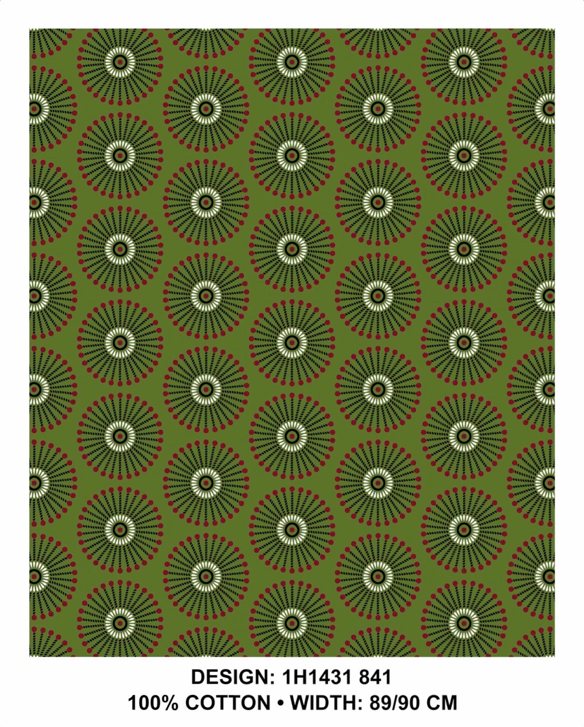 Olive shweshwe fabric