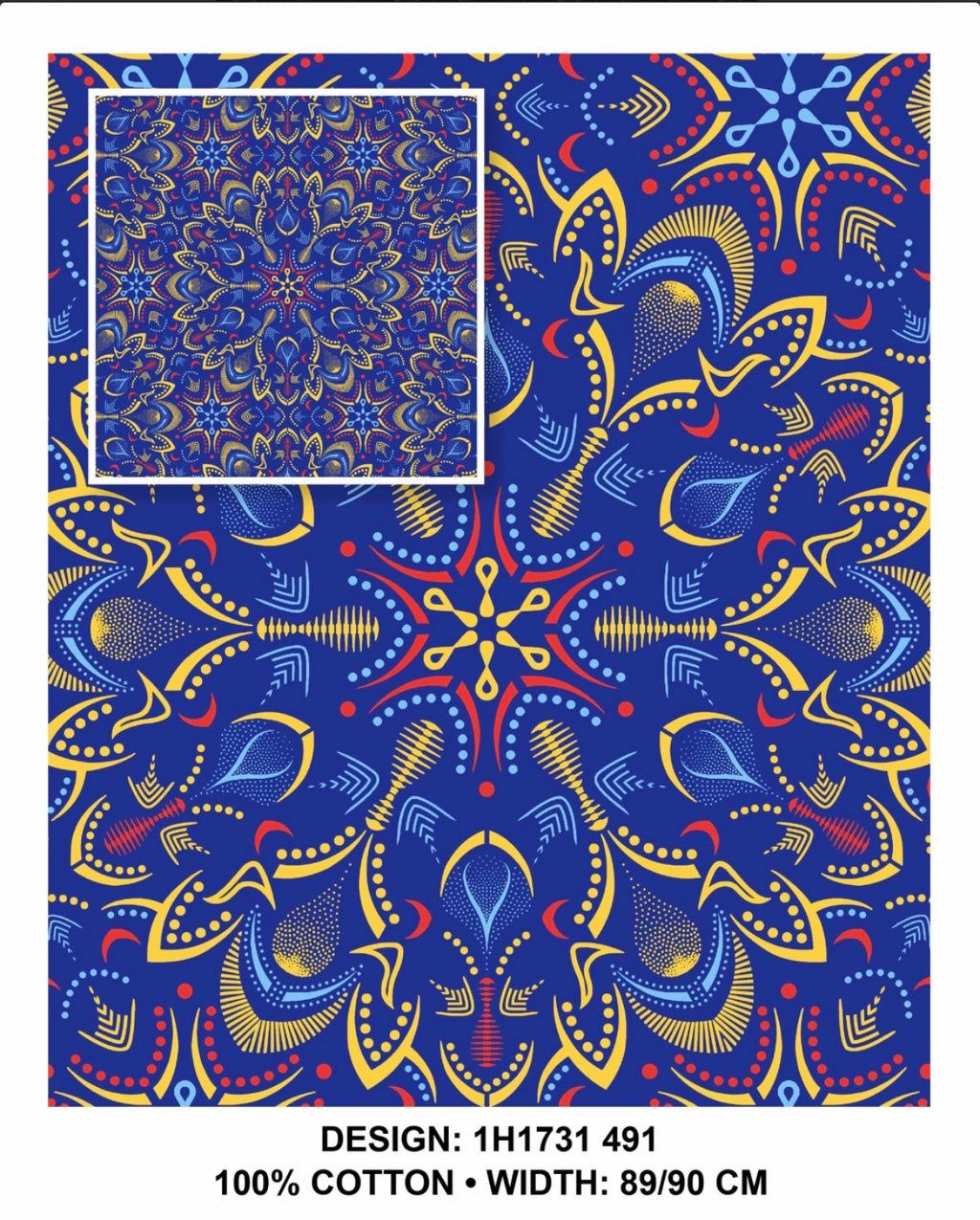 Royal Blue shweshwe