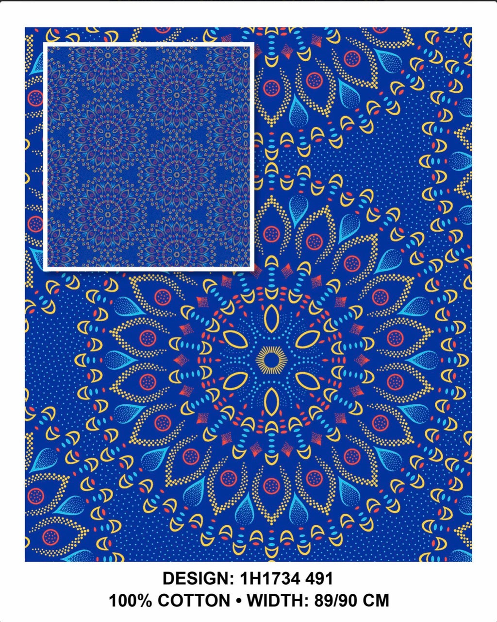 Royal Blue shweshwe