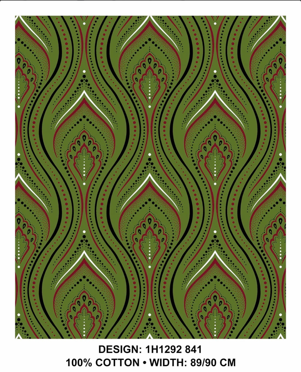 Olive shweshwe fabric