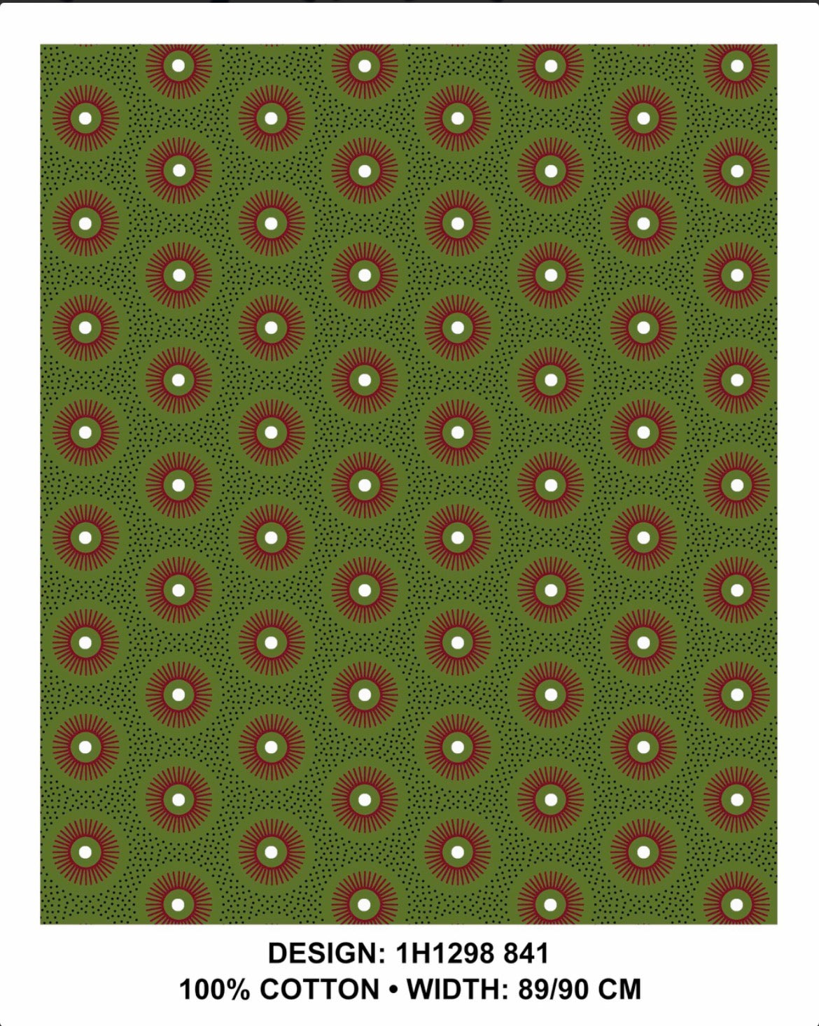 Olive shweshwe fabric