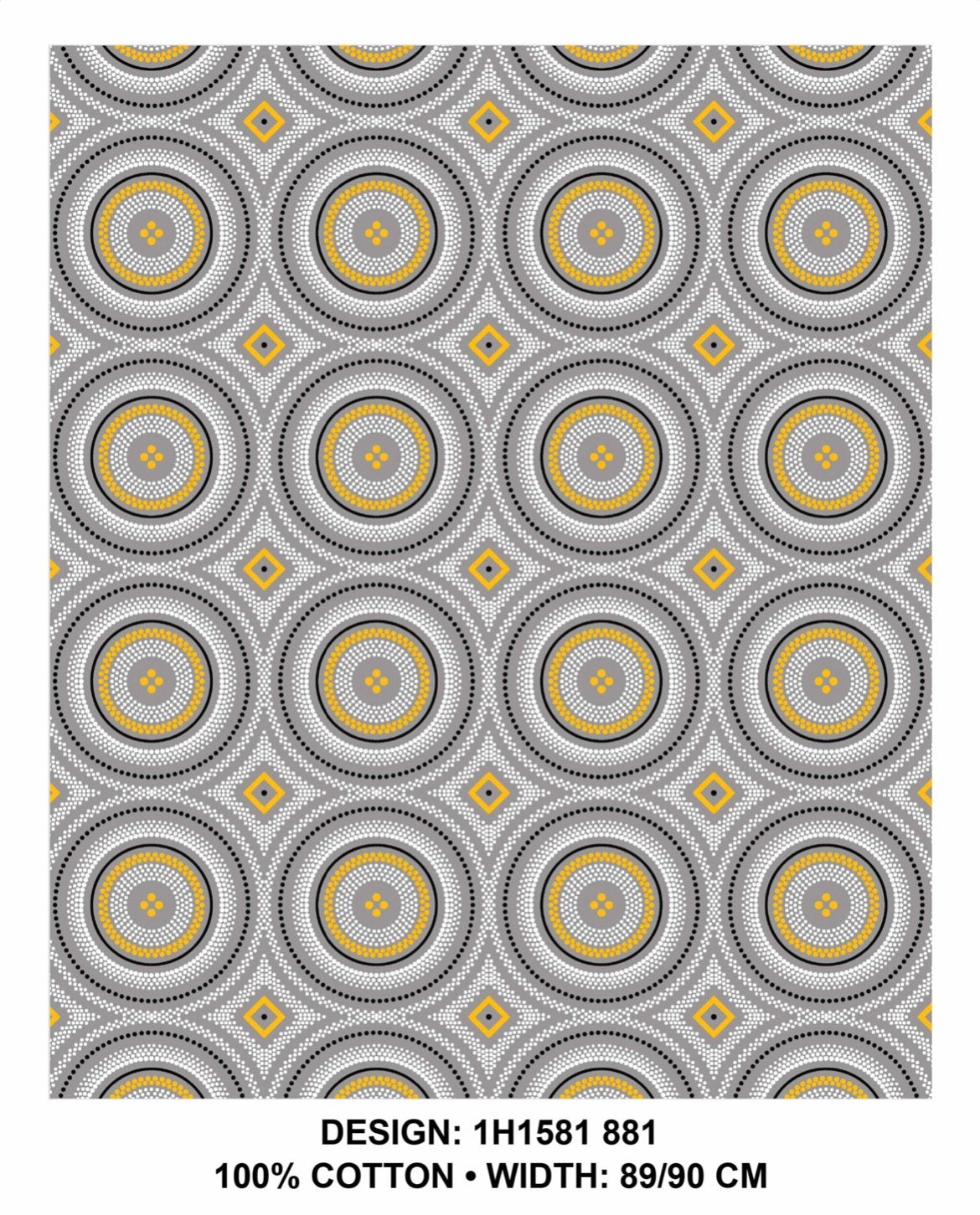 Grey shweshwe fabric
