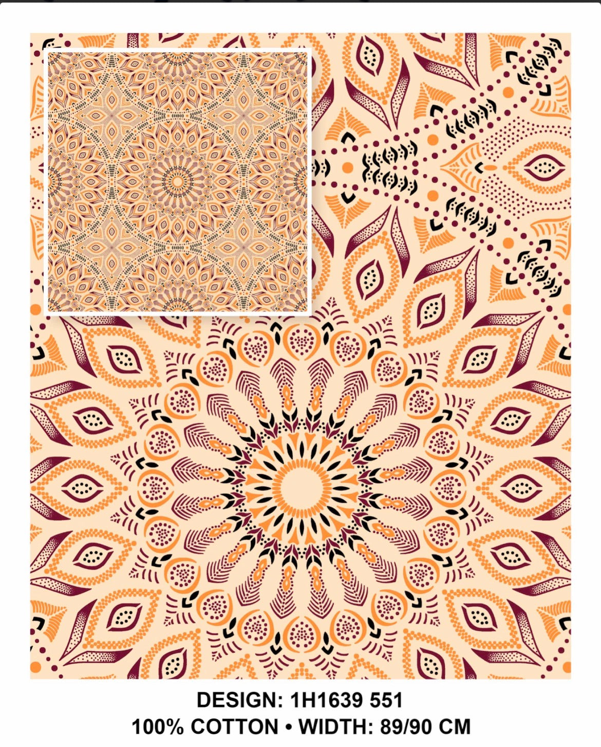 Cream shweshwe Fabric