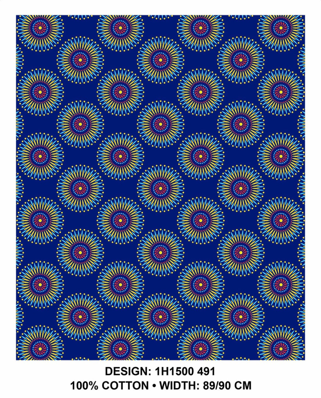 Royal Blue shweshwe