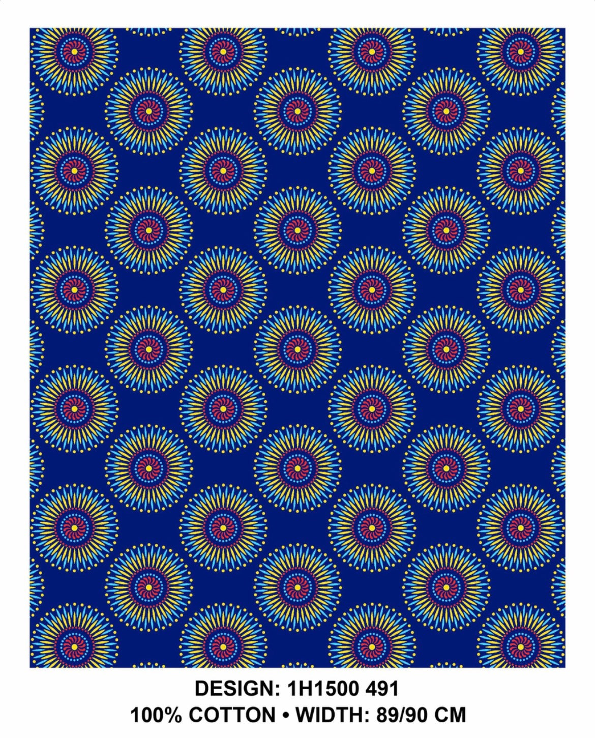 Royal Blue shweshwe