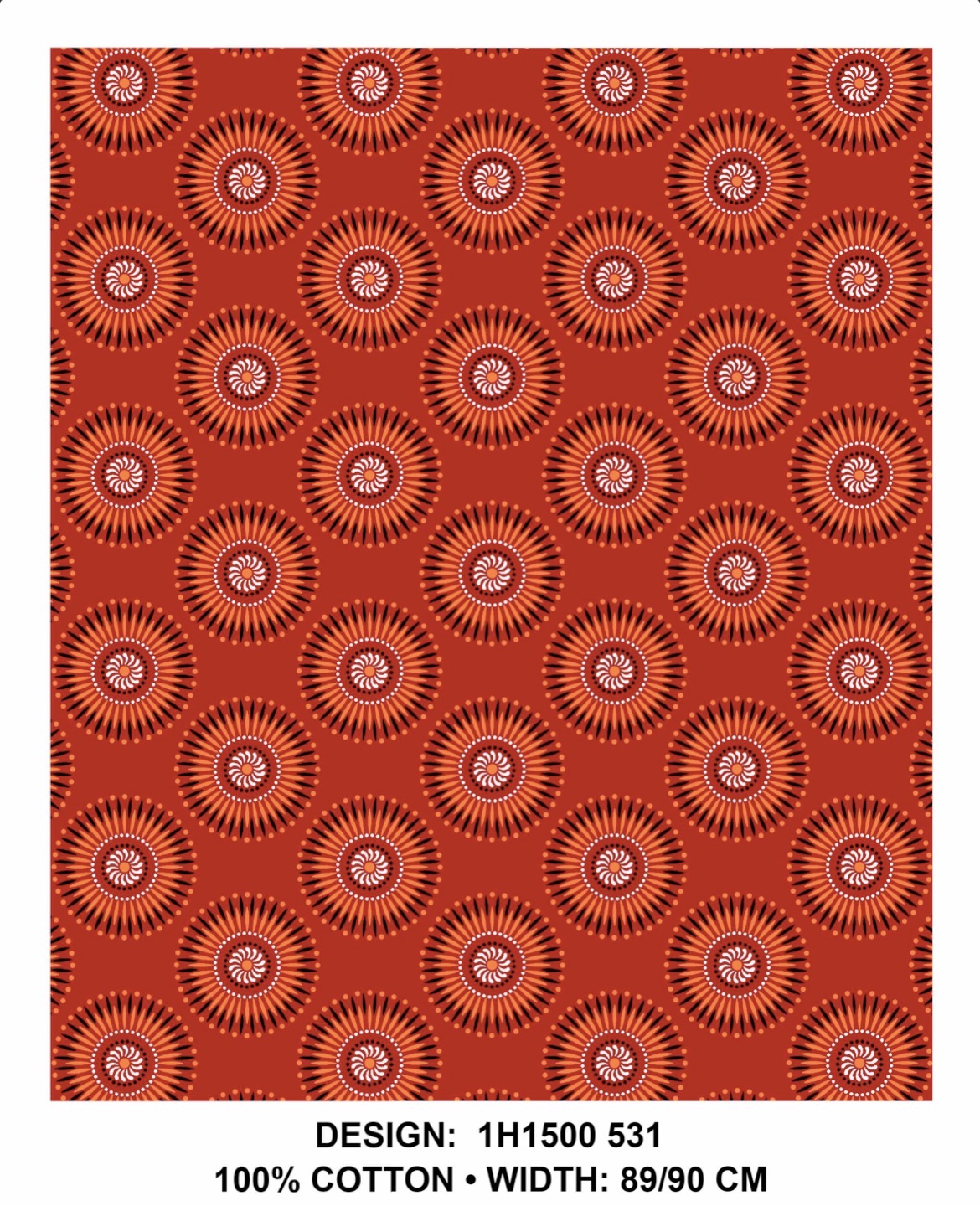 Red shweshwe fabric
