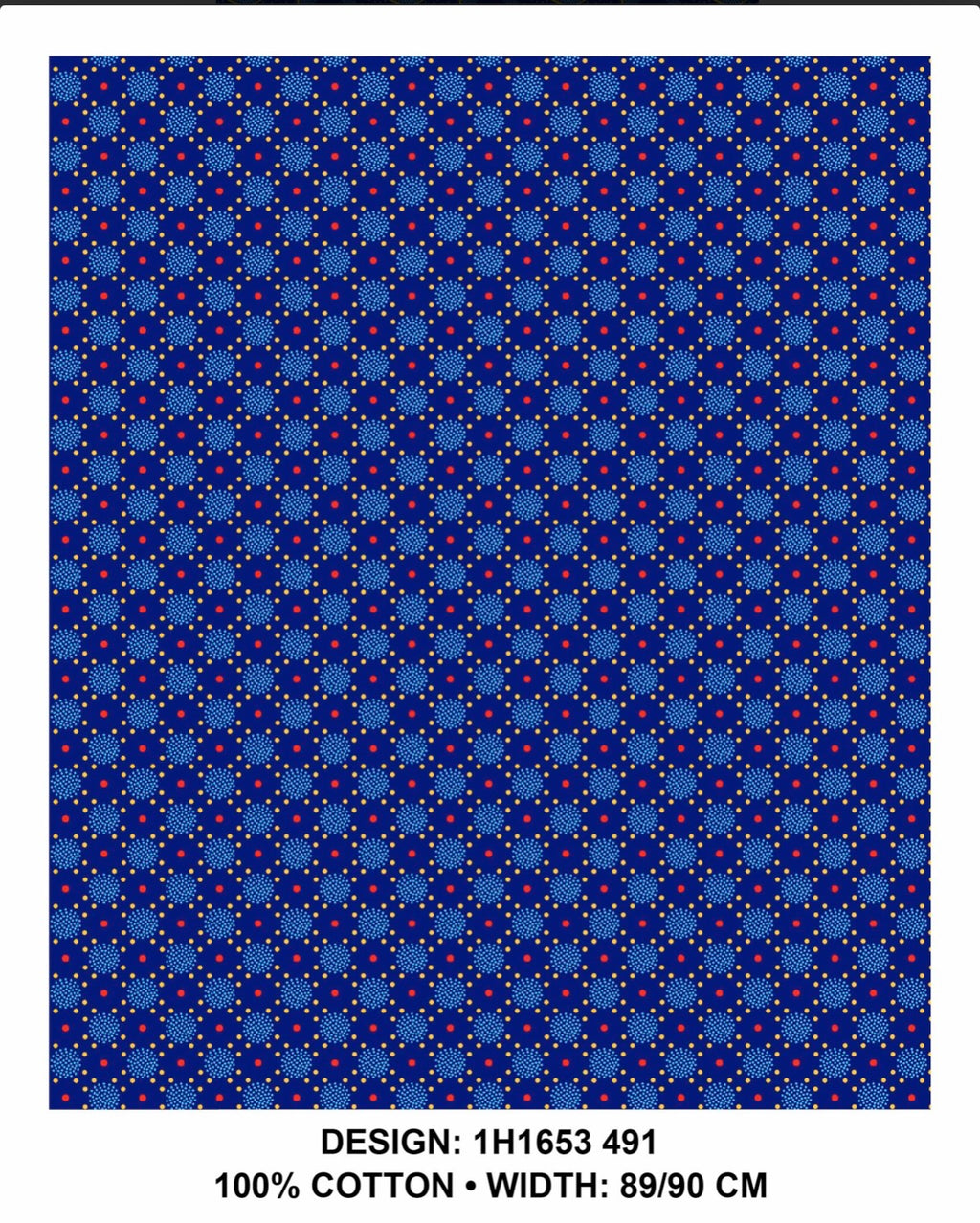 Royal Blue shweshwe